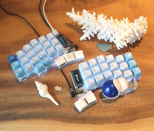 Keyball44白基板【乗り換え割 トラックボール周辺部品無しセット】