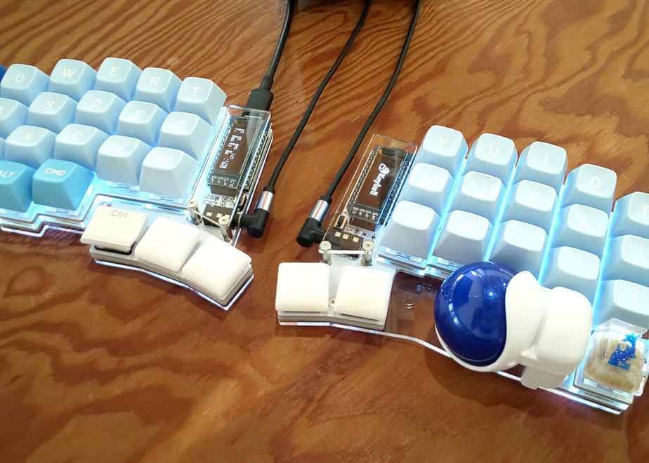 Keyball44 | トラックボール内蔵 左右分割自作キーボード - 白銀ラボ Keyball44 | トラックボール内蔵 左右分割自作キーボード - 白銀ラボ
