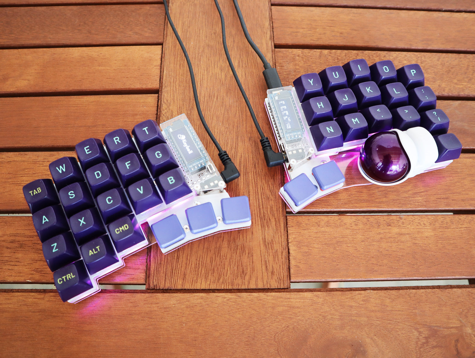 Keyball39トラックボール付き分割キーボードキット | Shirogane Lab