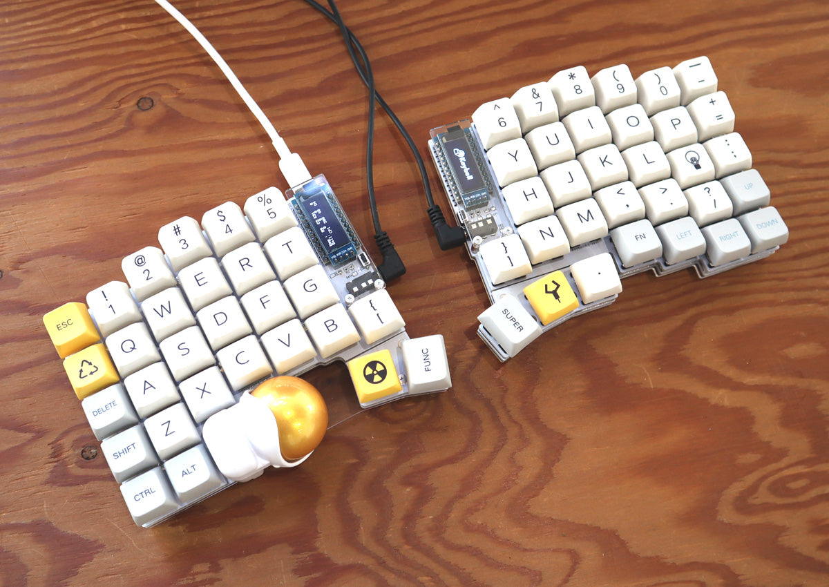 Keyball61 | トラックボール内蔵 左右分割自作キーボード - 白銀ラボ